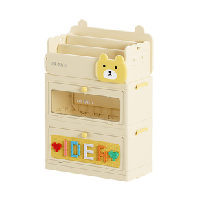 Stackable Toy Storage Box Large Size Multifunction <b>Plastic</b> Cabinet For Kids Building <b>Blocks</b> Home Use - Product Image 3