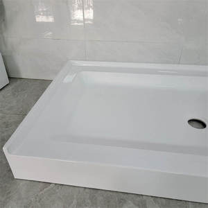 Plateau de <span class=keywords><strong>douche</strong></span> de salle de bain en acrylique noir blanc Design italien Offre Spéciale - Product Image 5