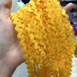 Bán hàng nóng tùy chỉnh 5 mm 25 mm Polyester bện zigzag sóng ren TRIM kim loại ric Rac Ribbon TRIM cho trang trí nội thất - Product Image 2