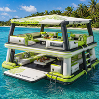 Plateforme flottante gonflable anti-UV pour usage diurne au soleil, idéale pour la mer, le lac et les longues sessions de détente aquatique en extérieur