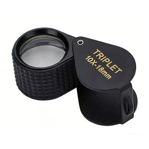 Loupe de poche pliable haute définition 10X, lentille en verre de 18 mm de diamètre, outil de précision pour la lecture de livres pour personnes âgées - Product Image 2