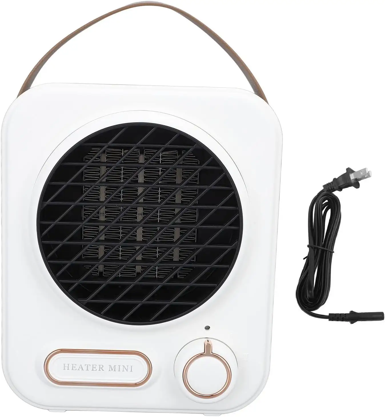 Mini ventilateur de chauffage en céramique Ptc de chauffage rechargeable Portable 500w avec protection contre les hautes températures pour les radiateurs électriques ménagers