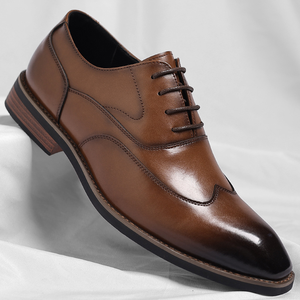 Zapatos de Cuero para Hombre, Sandalias Originales, Zapatos de Cuero para Hombre, Versión Europea Genuina, Zapatos Oxford de Negocios para Hombre - Product Image 4