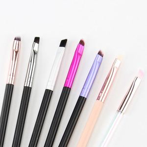 Wholesale Makeup Tool Double End <b>Angled</b> <b>Eyebrow</b> Eyelash <b>Brush</b> <b>Eyebrow</b> Comb Mascara <b>Brush</b> Private Label - Product Image 2