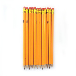 Lápices de Grafito HB Preafilados Personalizados con Anillo Dorado, 7 Pulgadas, Madera de Álamo, Estuche de Madera, Set Escolar para Niños - Product Image 4