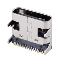 Herstellerdirektversorgung C-Typ USB Typ-C Buchse 16-Pin Kupferanschluss 3A Nennstrom PCB-Ladeanschluss