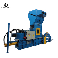 Presse à balles hydraulique automatique pour déchets de papier et bouteilles en plastique, compacteur horizontal de carton pour le recyclage