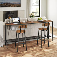 Tabouret de 24.4 pouces Chaises de bar avec dossier Tabouret de bar pivotant pour petit-déjeuner avec repose-pieds Comptoir pour salle à manger Cuisine Bar