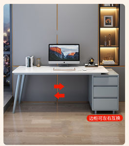 <span class=keywords><strong>Mesa</strong></span> <span class=keywords><strong>estrecha</strong></span> larga escritorio <span class=keywords><strong>ordenador</strong></span> superior MDF muebles de dormitorio pequeños color blanco crema - Product Image 5