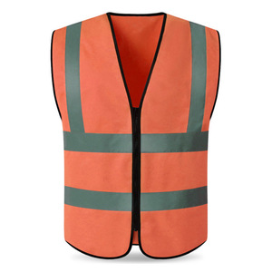 Reflektierende Warnweste, Sicherheitsweste mit mehreren Taschen, atmungsaktive Baumwolle, anpassbar, für Bau, Sanitär und Reinigung - Product Image 3