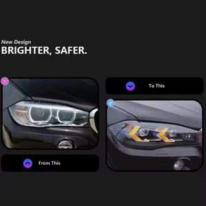 อุปกรณ์ตกแต่งรถยนต์สำหรับ BMW X5 F15 ปี 2014-2018 ไฟหน้าอัตโนมัติแบบเลเซอร์ ไฟหน้า LED ใหม่พร้อมเลนส์ ไฟเดย์ไลท์ - Product Image 4