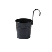 Pot suspendu en métal de petite taille au design moderne, pour plantes grasses et fleurs, avec crochet amovible, coloris bonbon, pour balcon