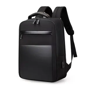 Sacs à dos à chargement usb pour hommes, sac à dos de voyage de 15.6 pouces pour ordinateur portable