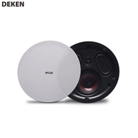 DEKEN FIT C4L Altoparlante da Soffitto a 2 Vie con Doppio Radiatore Passivo da 4 Pollici, 25W Hi-Fi con Griglia Magnetica per Home Theater