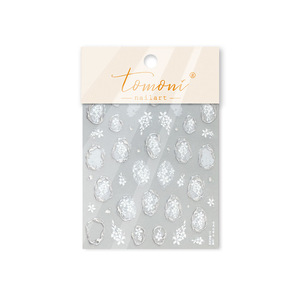 Autocollants pour ongles en métal 3D vintage, design dentelle, décorations auto-adhésives pour la manucure - Product Image 5