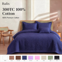 Parure de couette Balix en coton 100% tissé, respirante et rafraîchissante, de luxe, unie et moderne, avec un nombre de fils de 300tc