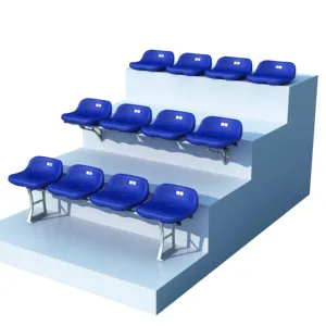 Vendite dirette in fabbrica HDPE in plastica per soffiaggio sedia da stadio con schienale basso resistente ed ecologico