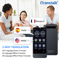 Itranstalk Traducteur vocal intelligent IA pour le polonais, l'ukrainien, le turc, le tchèque, le vietnamien, le russe – Dispositif de traduction vocale intelligent