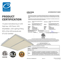 Halcon – luminaires de bureau Commercial à intensité variable 36w 50w lampe trsell encastrée panneau Led