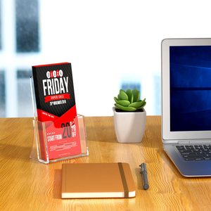 Customized Brochure Holder Clear Literature Organizer Magazine Rack <b>Wall</b> Workbench <b>Display</b> - Product Image 5