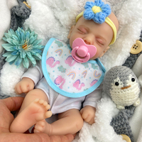 Petite poupée reborn en silicone de 12 pouces, peau douce au toucher, compagnon idéal pour les tout-petits