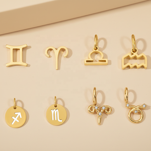 Dijes de Acero Inoxidable con Signos del Zodiaco y Constelaciones, Joyería de Moda EManco, para Hacer Pulseras y Collares - Product Image 2