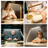 Lampe de bureau LED anti-reflet avec lentille optique, lumière réglable pour salon de manucure, spa, cils et sourcils, fourniture d'usine OEM ODM
