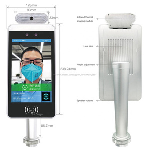 Cámara de temperatura de reconocimiento facial AI escáner de temperatura corporal infrarroja sin contacto para entrada - Product Image 2