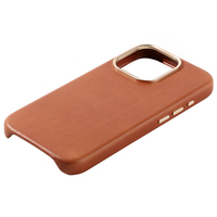 YUBO cuir enveloppé bord huile cire en cuir de veau véritable étui de téléphone magnétique pour iPhone 15 Pro 15 Pro Max couverture mobile