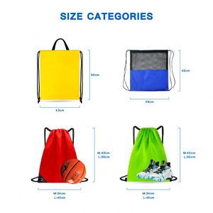 Sac poubelle à cordon en polyester pour équipement <span class=keywords><strong>de</strong></span> <span class=keywords><strong>sport</strong></span> et <span class=keywords><strong>de</strong></span> gym, personnalisable avec logo, MOQ 1 pièce, fabriqué en Chine - Product Image 3