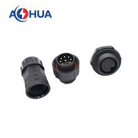 8Pin AHUA prise électrique M20 2A connecteur d'alimentation cc type soudure assemblage mâle femelle connecteur de câble rond IP68 connecteur Led