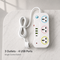 Multiprise universelle USB personnalisée par le fabricant pour la Thaïlande, le Vietnam, le Cambodge, norme thaïlandaise, multiprise multifonction pour le Myanmar