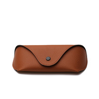 Étui durable pour lunettes de soleil en tissu Oxford Texture litchi noir marron boîte d'emballage de lunettes rectangulaire impression de stockage protecteur