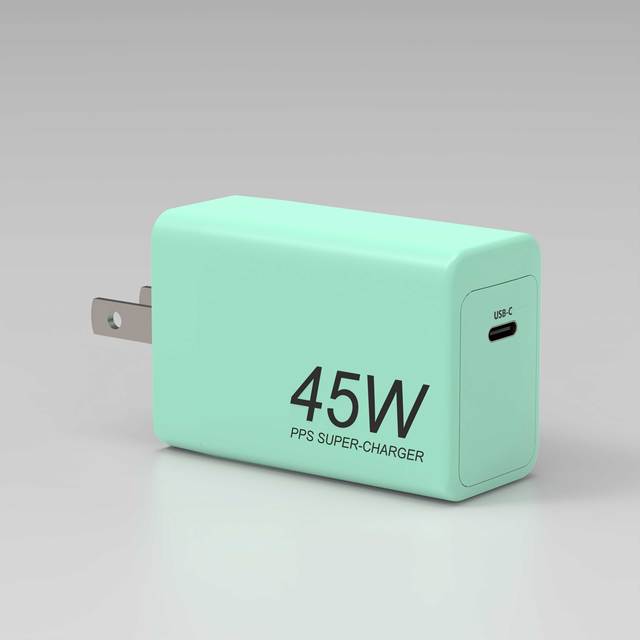 45W PD3.0 Type-C USB Fast Charger CE/FCC/KC Certified ABS+PC Fireproof Material OTP/OVP Protection QC3.0 Android