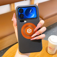 Étui de téléphone en cuir tissé à la mode avec graphène pour Xiaomi 14 15 17 Ultra Pro Max POCO F7 F8 Pro Ultra, dissipation thermique, coque magnétique