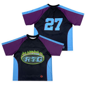 เสื้อตาข่ายแขนยาวสไตล์อเมริกันฟุตบอลเสื้อเจอร์ซีย์ปักลายเสื้อแฟชั่นออกแบบได้ตามต้องการ - Product Image 3