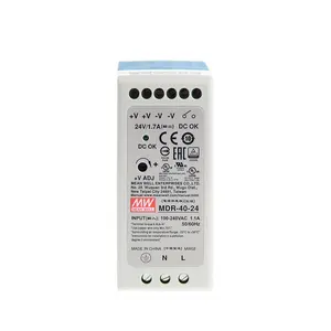 MDR-40-5 Meanwell With indicator light 5VDC output 30W 0~6A din rail power supply MDR-40-5