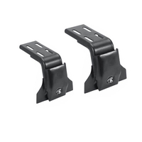Adaptateur de fixation sur gouttière pour barres de toit de voiture OEM ODM personnalisées, en acier revêtu, robuste, pour barres transversales, plateaux Pioneer, bagages de toit, réglage plat