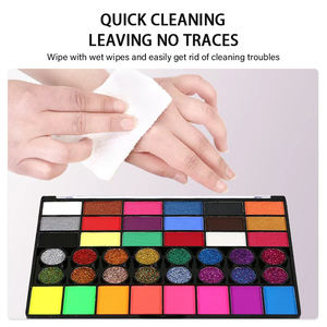 Kit de <span class=keywords><strong>peinture</strong></span> faciale d'Halloween 42 couleurs, maquillage corporel tendance, <span class=keywords><strong>peinture</strong></span> <span class=keywords><strong>gouache</strong></span> non toxique - Product Image 5