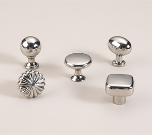 Zinc Alloy Cabinet <b>Knobs</b> T-Shaped Modern Style Durable Eco-Friendly Kitchen Furniture Handles Silver Finish Easy Installation - Product Image 6