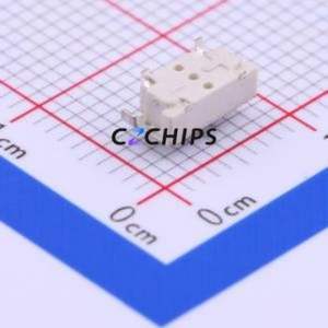 1TS002G-1400-3500-CT Tactile Switch SMD,3.5x7.6mm Switch Single Pole Single Throw Rectangle Button 1.4N Horizontal Mount - Product Image 2