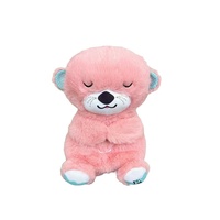 Ours en peluche musical respirant unisexe 31cm-50cm pour les 14 ans et plus pour favoriser le sommeil
