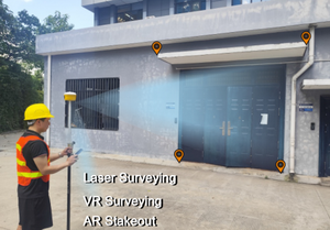 กล้องเลเซอร์ความแม่นยำสูง Geo-pisiton P5 Plus พร้อมระบบ AR Stakeout, IMU Tilt Survey และ GNSS RTK - Product Image 6
