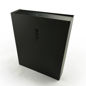 Guangzhou Matte <b>Black</b> Cardboard Packaging <b>Box</b> Magnetic Closure Folding Custom One Piece with Glossy <b>Black</b> Logo Paper Customized - Product Image 5