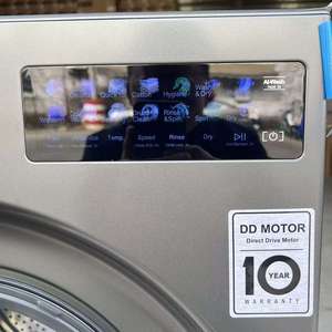 <span class=keywords><strong>Lave</strong></span>-<span class=keywords><strong>linge</strong></span>/sécheuse automatique électrique tout-en-un à chargement frontal en acier inoxydable, gris foncé, mécanique, capacité 15 kg, tambour 520 mm, intelligent - Product Image 4