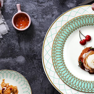 Wholesale Wedding <b>Dining</b> Table Tableware Ceramic Dinner <b>Set</b> for Rent Company - Product Image 2