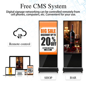 KINGONE Indoor Smart Kiosk Vertical <strong>LCD</strong> Advertising Display Interactive Panel Digital Signage Totem Floor Standing Touch Screen - Product Image 4