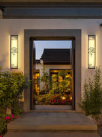 Lampe murale en verre LED moderne pour jardin, étanche IP65, éclairage extérieur 3500k, villas, résidences de luxe, portail