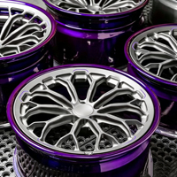 Nouvelles jantes en alliage d'aluminium forgé CM6-RS 18-22 pouces 5x112 130 finition chromée adaptées pour Macan Panamera Cayenne pour S450 S560