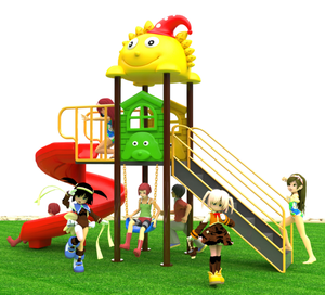 Équipement de terrain de jeu commercial de glissière d'enfants de haute qualité pour <span class=keywords><strong>le</strong></span> parc de sports et l'école avec la construction d'acier et de fibre de verre - Product Image 1